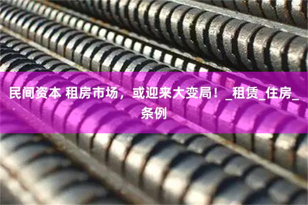 民间资本 租房市场，或迎来大变局！_租赁_住房_条例